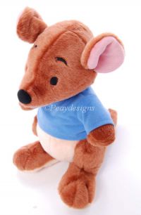 Disney Winnie the Pooh ROO 11 1/2" Plush Lovey Baby Toy